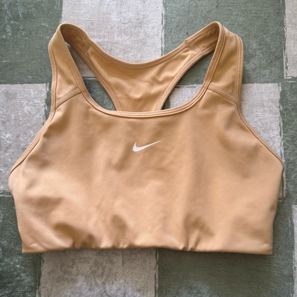 Nike Dri Fit Tan/Yellow Sports bra Size M - Picture 2 of 5